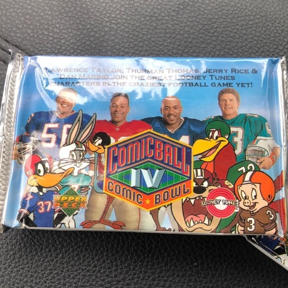1992 comicball looney tunes upper deck football cards
